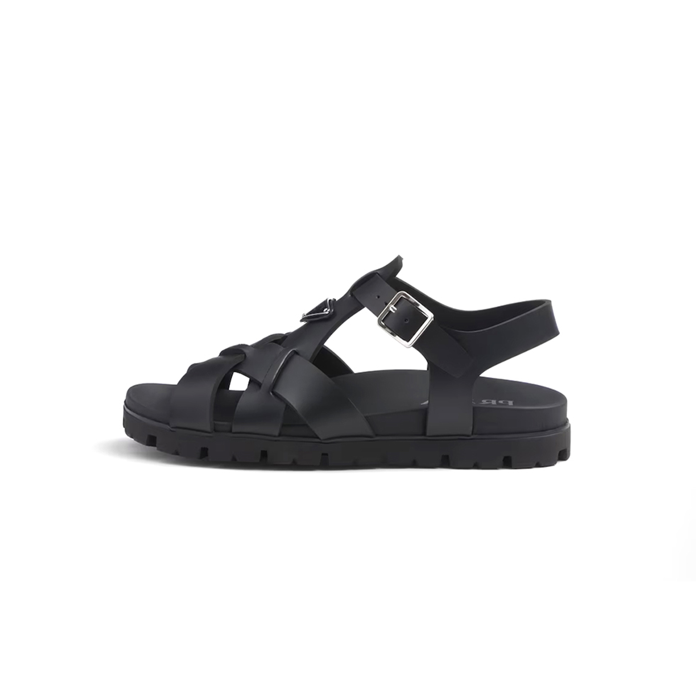 Pra*a crisscross rubber sandals 2x3118